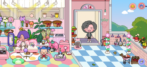 米加小镇粉色公寓游戏截图0