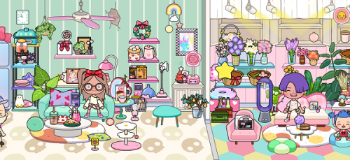 米加小镇粉色公寓游戏截图1