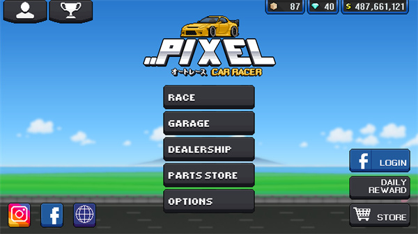 像素赛车手中文版截图0