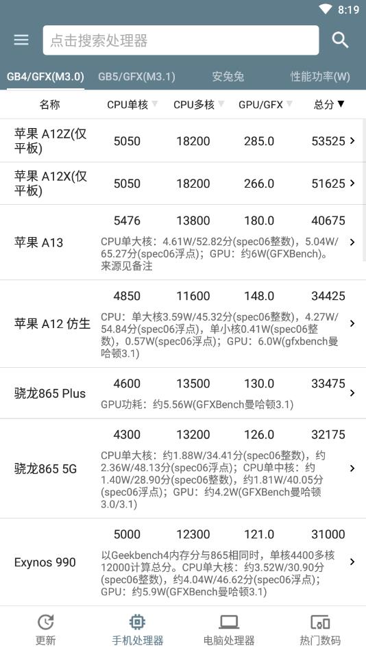 手机性能排行榜5.0.4截图2