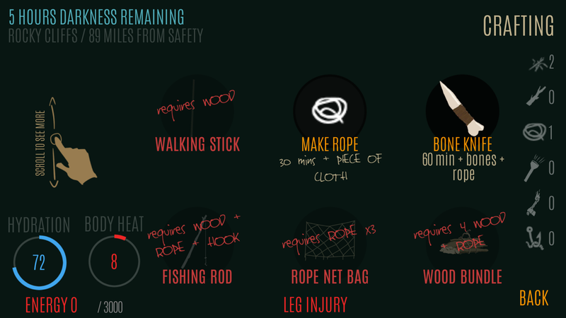 求生漆黑荒野中文版截图2