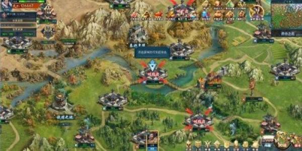 在野外城池抓武将的三国手游