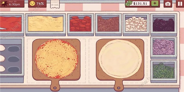 模拟做披萨的游戏