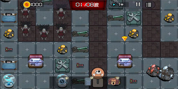 暗黑卡通策略塔防游戏