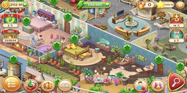 可以进行房屋装修的游戏