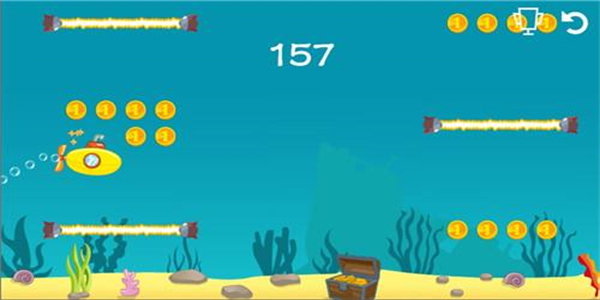 在海底世界中进行冒险的游戏