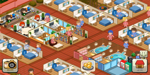 在卡通的画面中进行经营的游戏